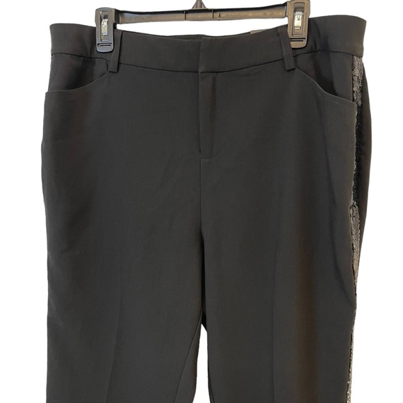 Torrid Black Dress Pants Sequined Sides Size 14 Skinny New WT - Picture 5 of 15